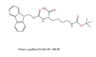 N-alpha-芴甲氧羰基-N-epsilon-叔丁氧羰基-L-賴氨酸Fmoc-L-Lys(Boc)-OH